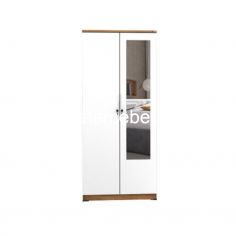 Lemari Pakaian 2 Pintu - ACTIV Lula LP 200 / Wahana Teak - White 